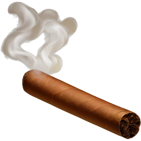 Brown Cigar with Smoke emoji