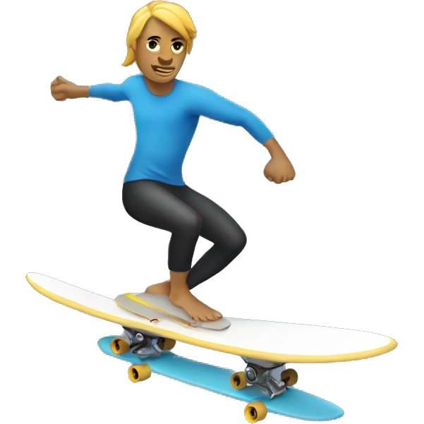 surfing fuigure skater emoji