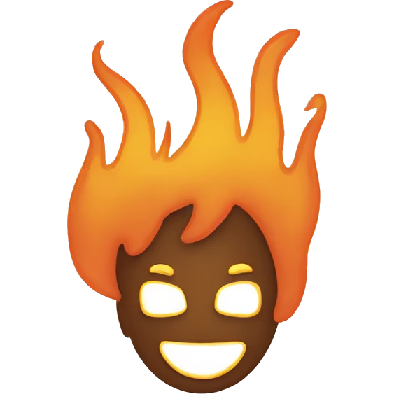 outline of fire  emoji