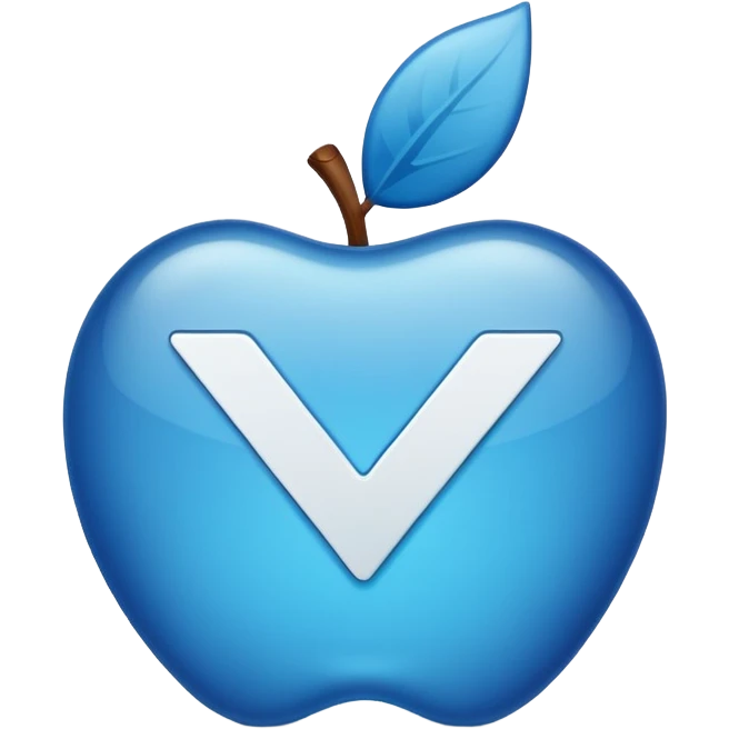 blue verified checkmark emoji, apple style, with shadow emoji