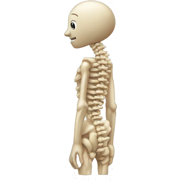 a spine with scoliosis  emoji