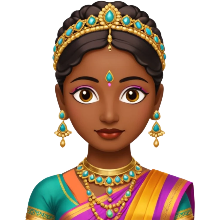 realistic bharathanatyam dancer emoji