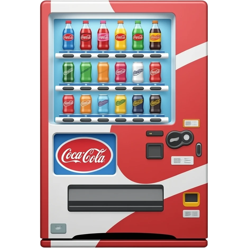 Soft drink vending machine emoji