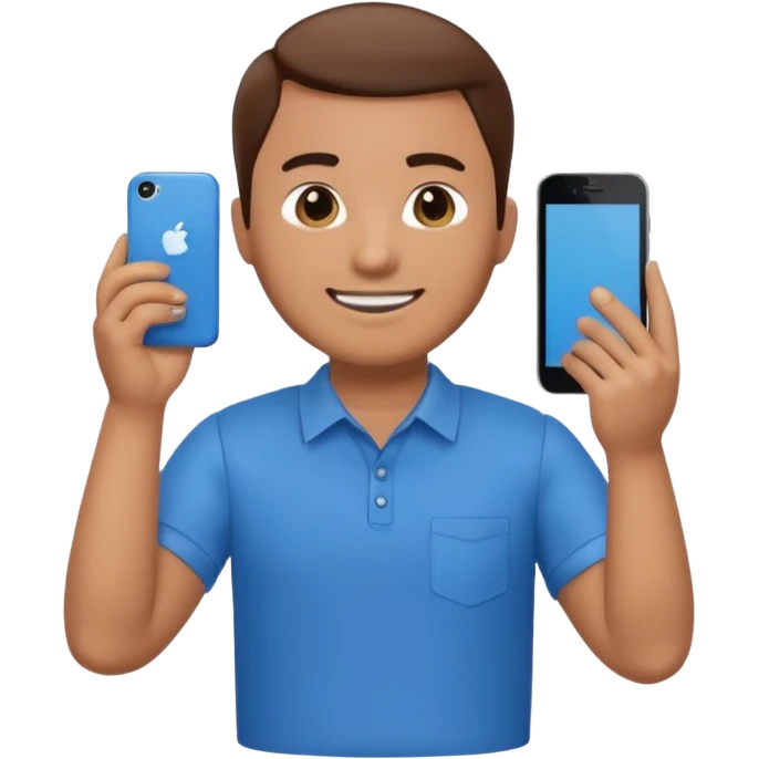 A 3D full body MNC Employee bitmoji talking on mobile with someone emoji