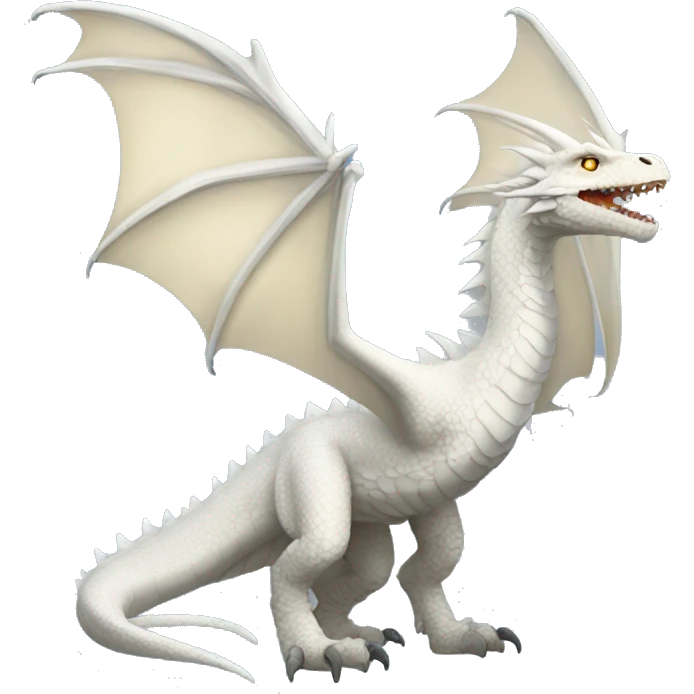 viserion dragon white wings emoji