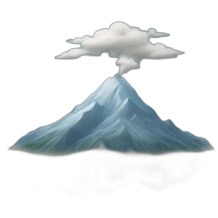 Mountain wind emoji