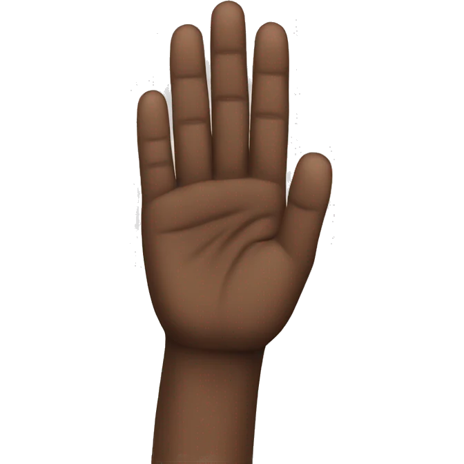 Black finger emoji