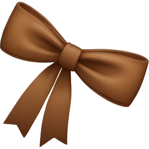 Brown bow emoji