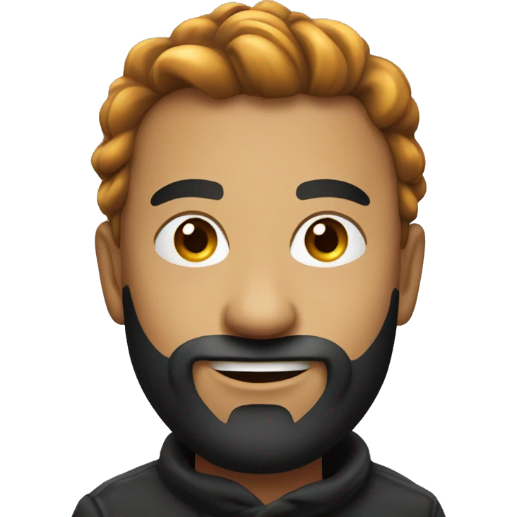 Flamme avec homme noir emoji