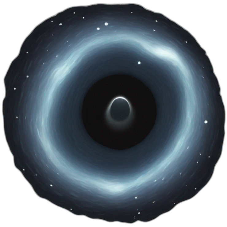 A black hole emoji
