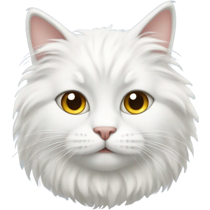 White fluffy cat emoji