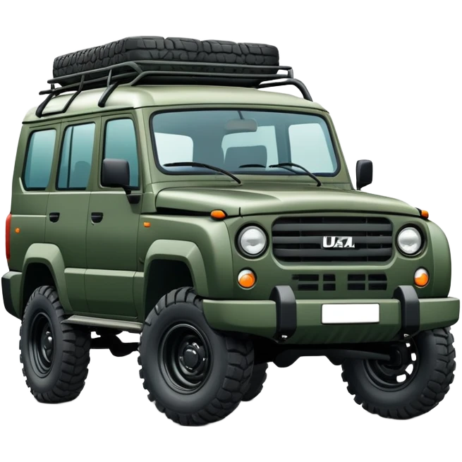 UAZ Patriot Russian SUV off-road vehicle with distinctive square boxy shape emoji