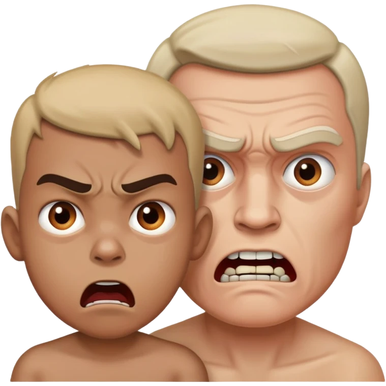 dad beating kid emoji
