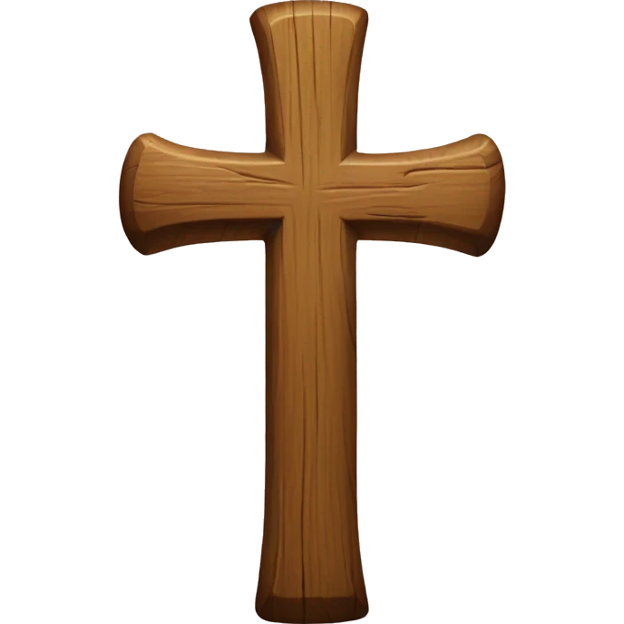 Wooden cross emoji