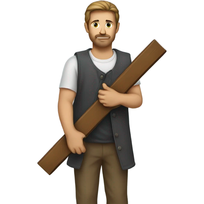 Man with a cross in his hand emoji