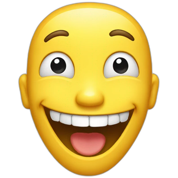 laughing yellow face emoji