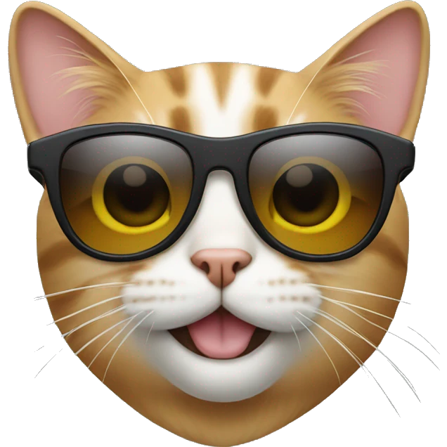 Cat with sunglasses emoji