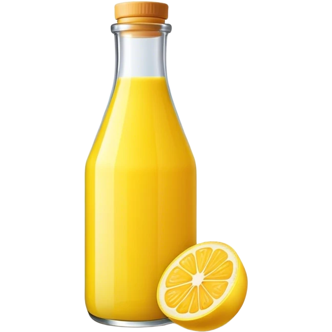 Yellow juice bottled emoji