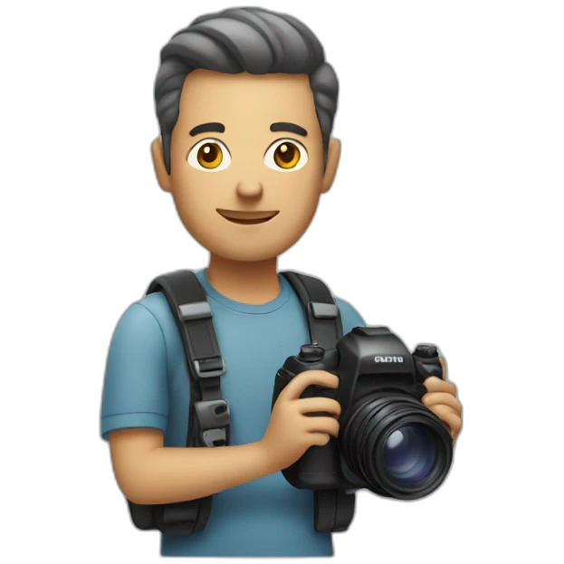 man with camera emoji