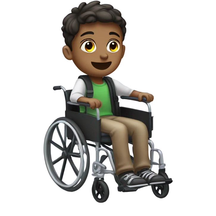 a disabled boy emoji
