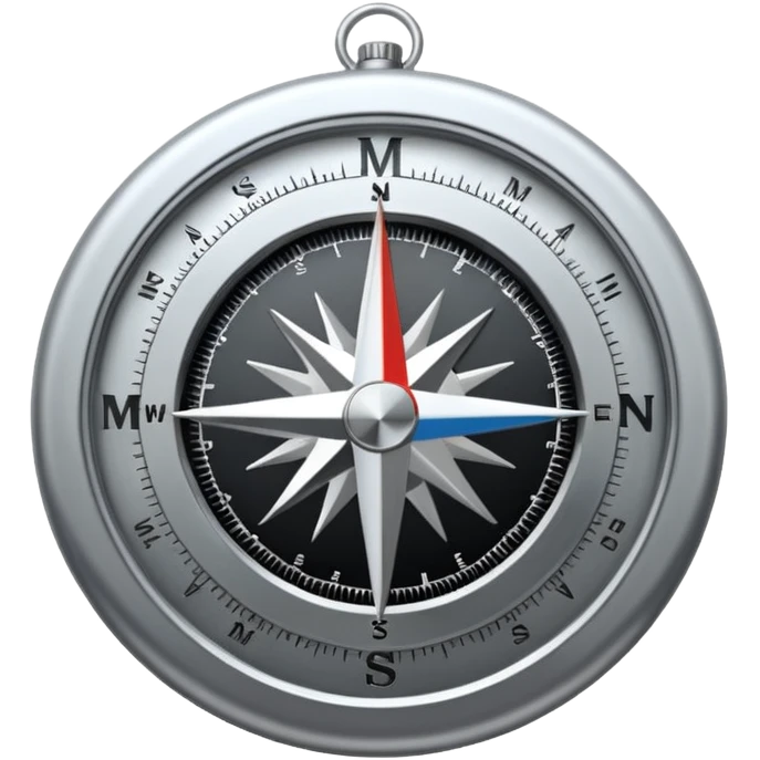 compass with 'mission' emoji