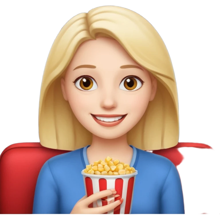 영화보는 여자 emoji