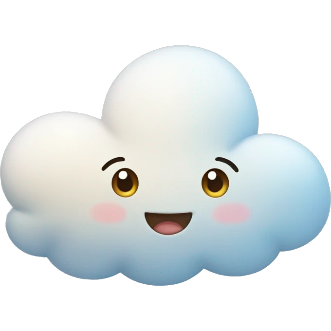 cute cloud emoji emoji