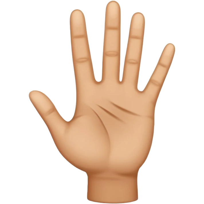 small hand palm emoji