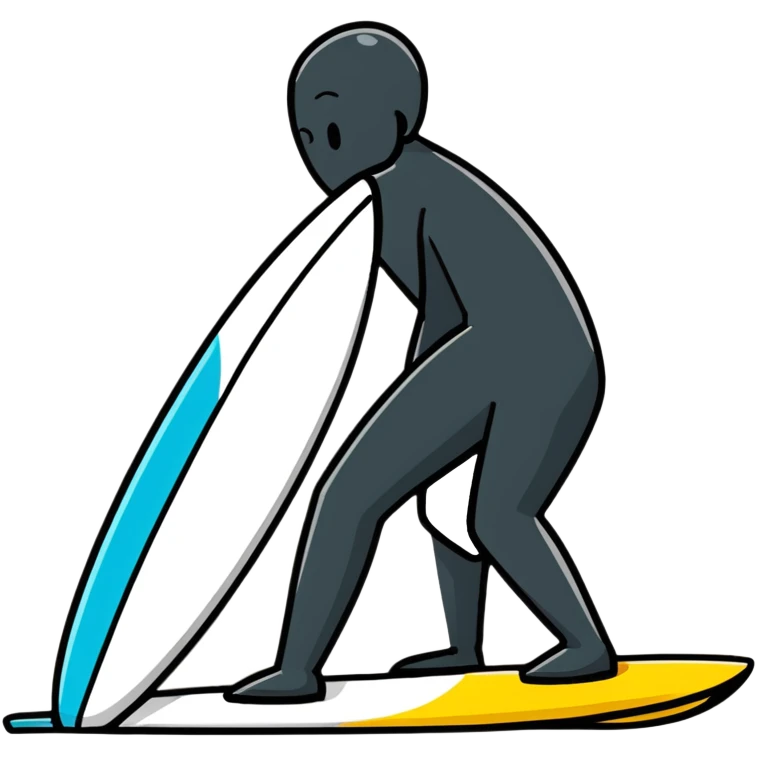 Bowing with surfboard emoji