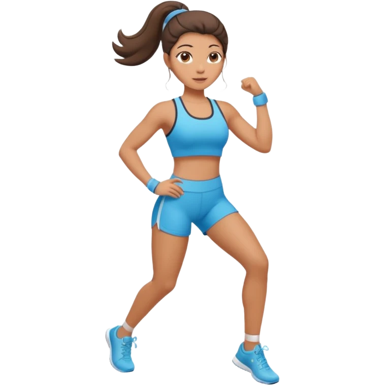 принцесса занимается спортом emoji