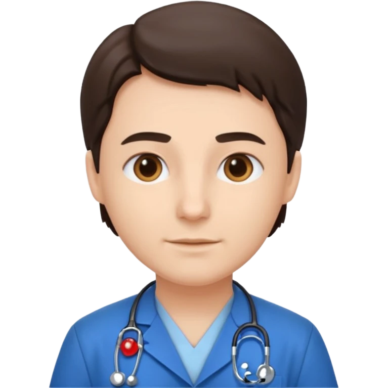 blue uniformed doctor emoji