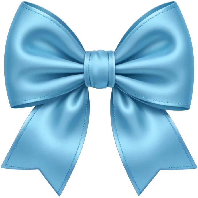 Light blue bow emoji
