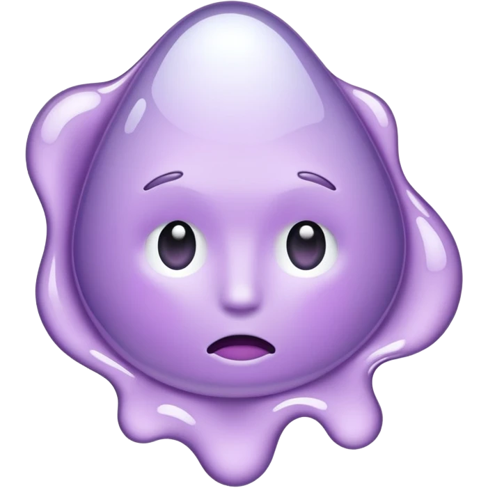 Pale purple Melting mirror emoji