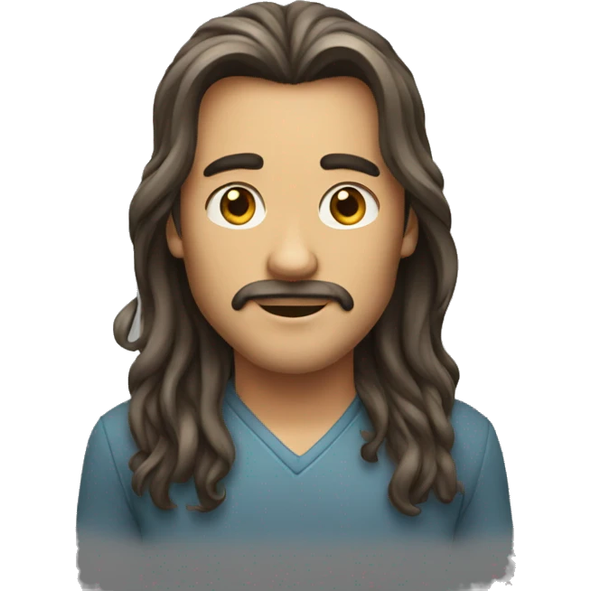 Long hair man emoji
