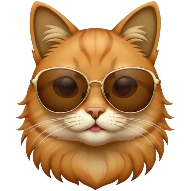 Cat wearing sunglasses emoji