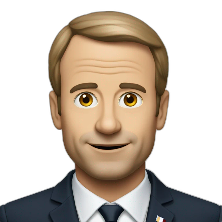 La calvitie de macron emoji