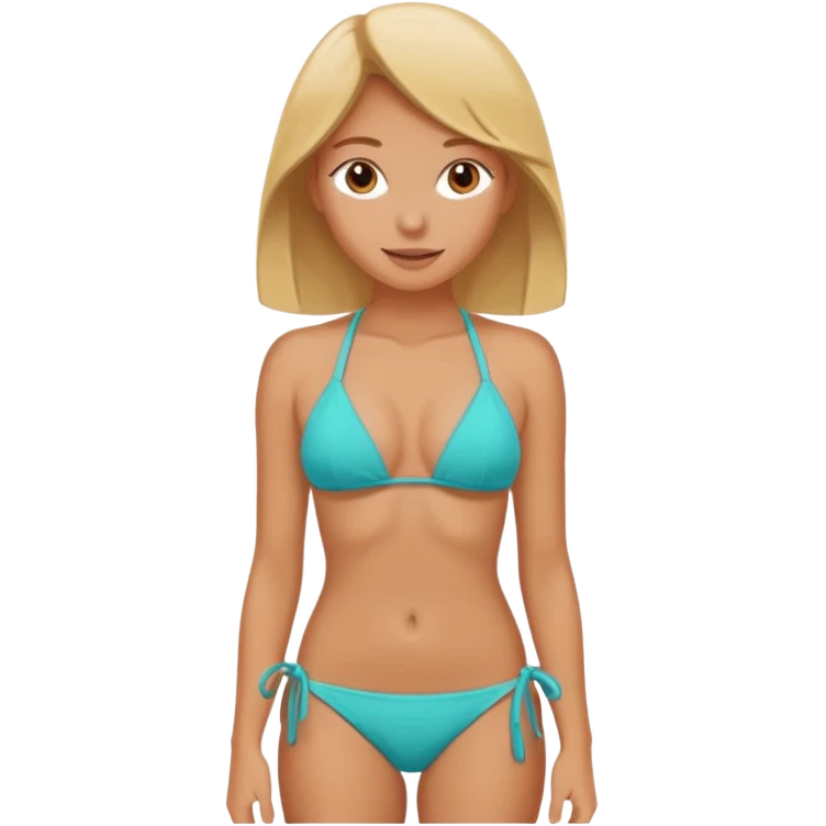 tan line on bikini emoji