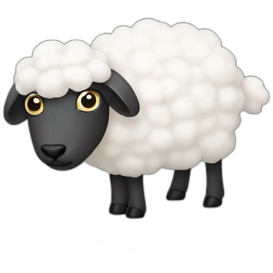 "sheep on a computer emoji