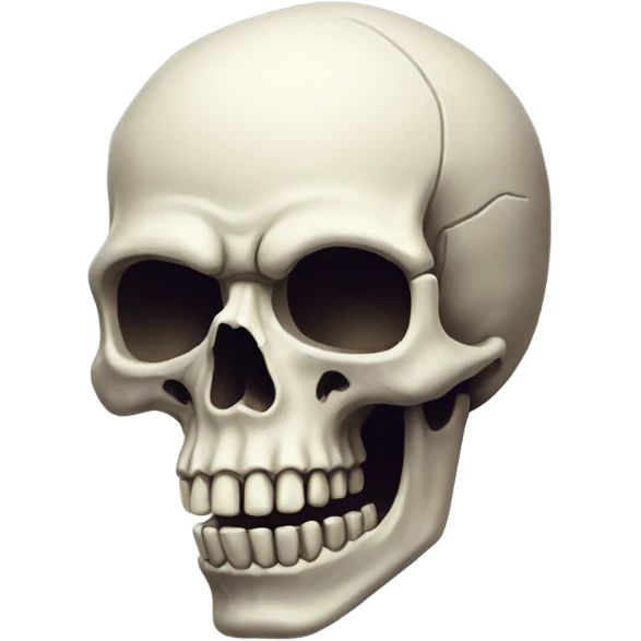 A really really cool skull emoji