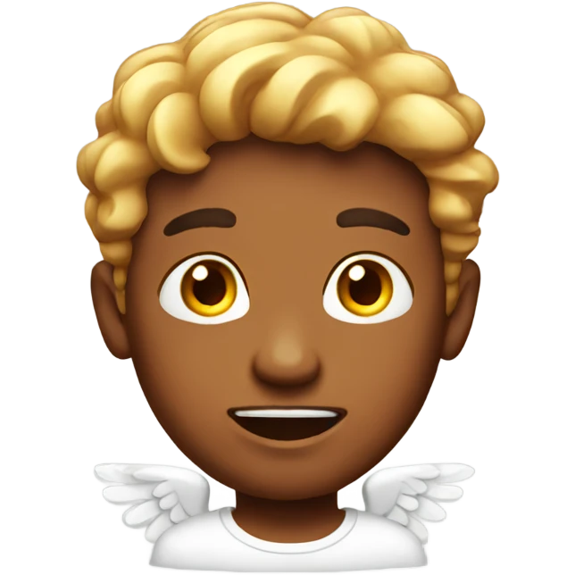 angel men red face emoji