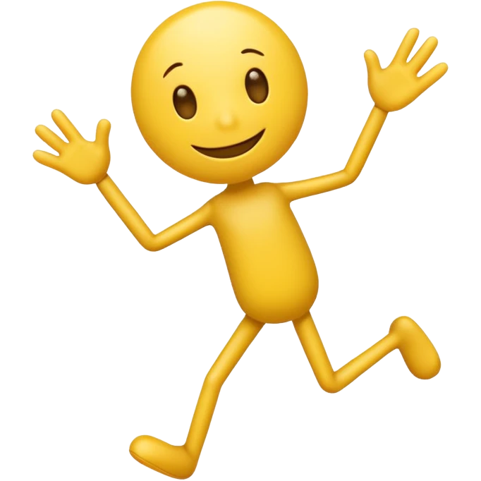 yellow cute sinmple, stickman emoji