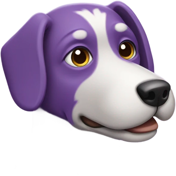 Purple dog emoji