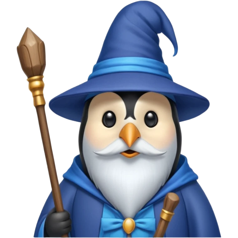 Penguin Wizard emoji