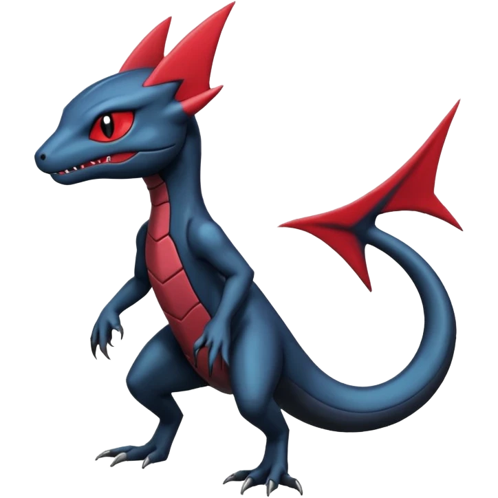 Dark edgy scary spooky cool badass realistic Heliolisk-Sneasel-Salandit-Cyclizar-Genesect-Pokémon, full body emoji