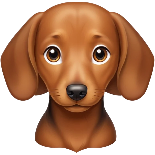 A daschund emoji
