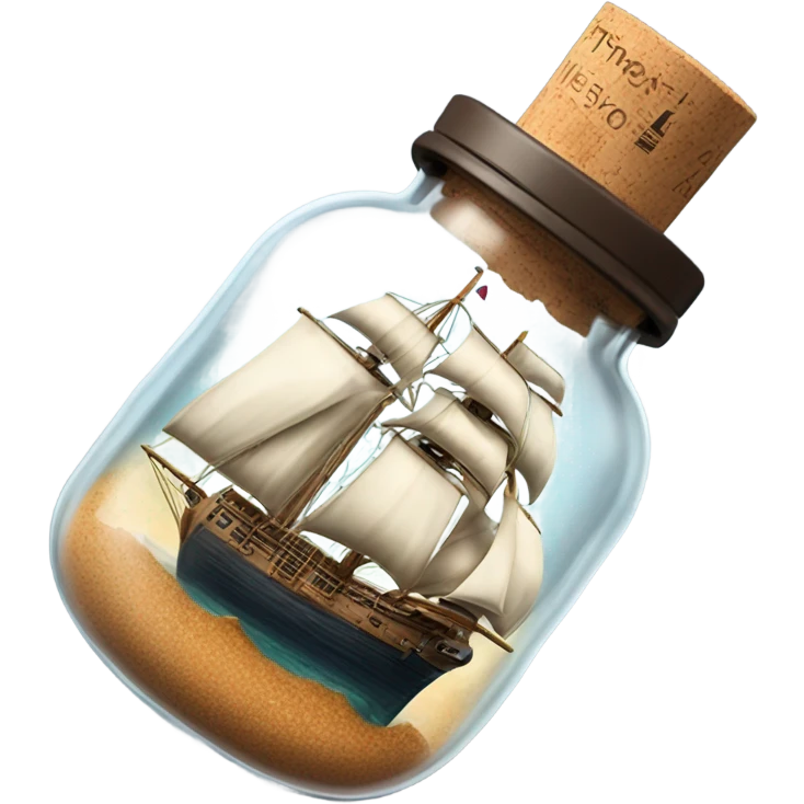 starship in bottle emoji