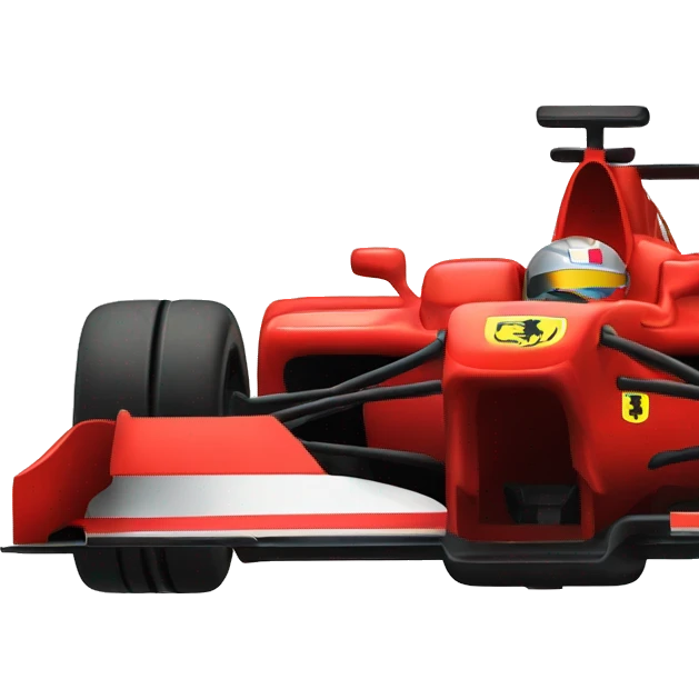 Red ferrari formula1 racing car emoji