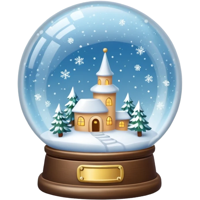 White Snow Gloebe emoji