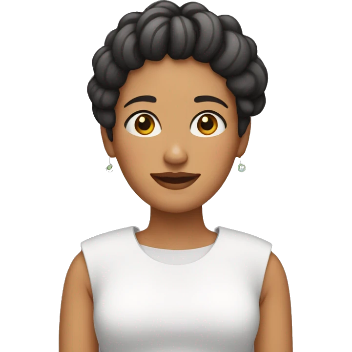 Mujer con rulos emoji