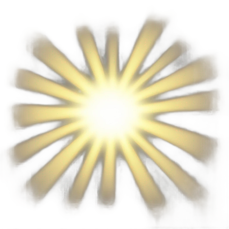 A ray of the sun emoji